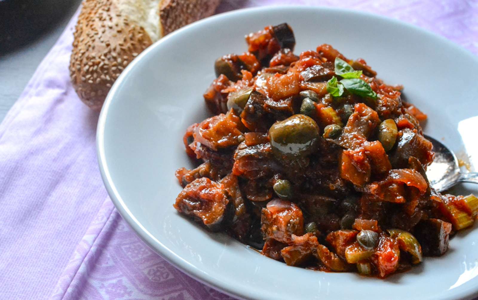 Receita de Caponata de Berinjela e Abobrinha ao Azeite Virgem 