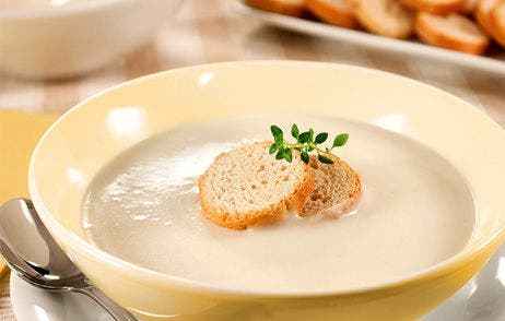 Receita de Creme de Queijo com Alho Poró
