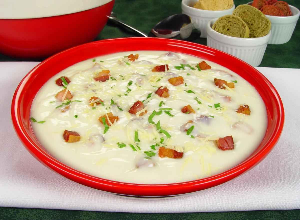 Receita de Creme de queijo e bacon
