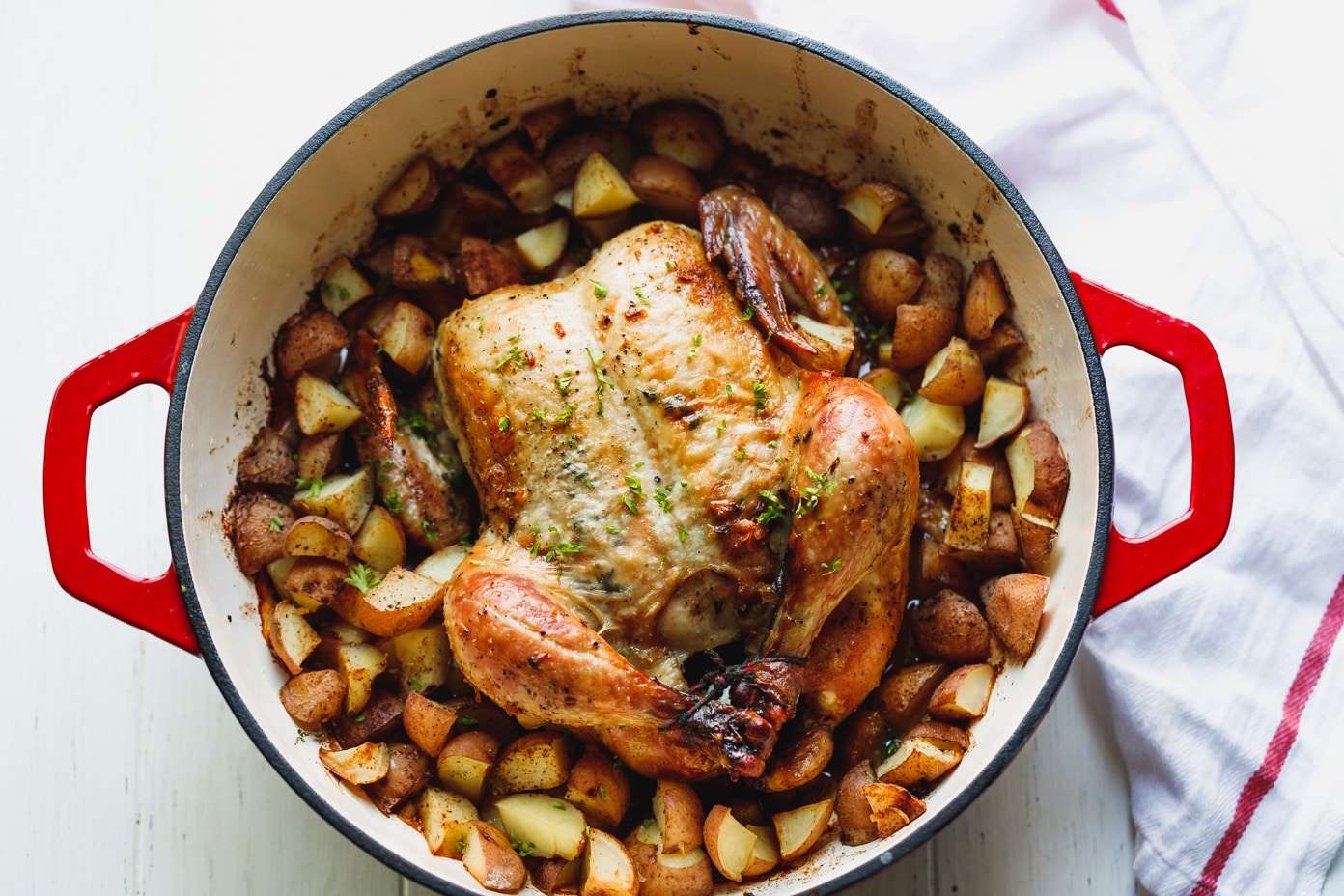 Receita de Frango assado com batatas da Vovô