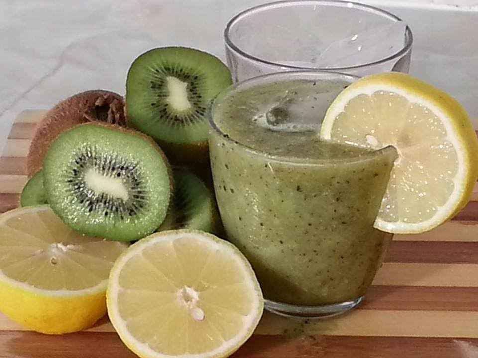 Receita de Suco de Limão com Kiwi