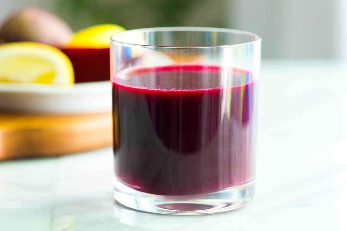 Receita de Suco de beterraba com limão