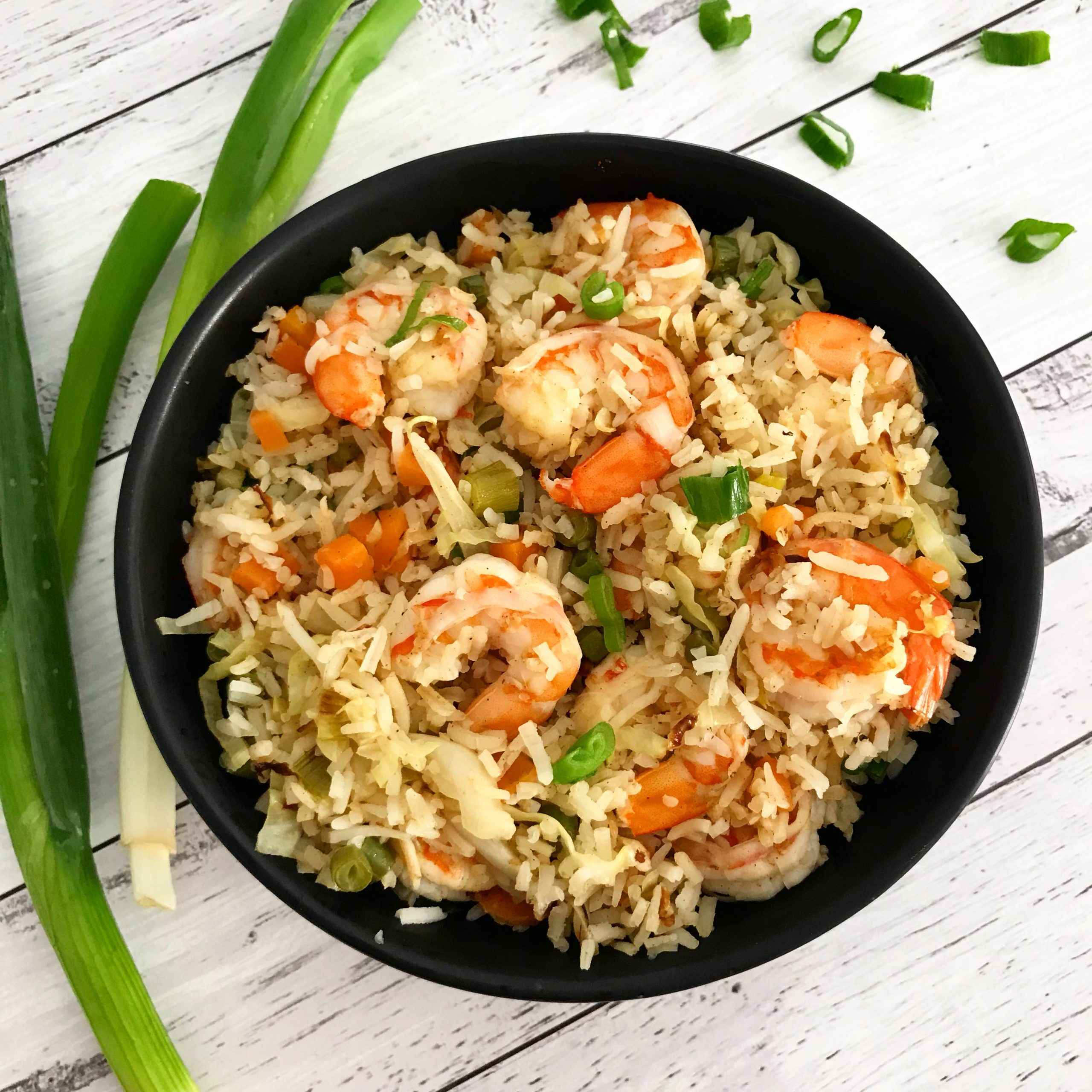 Receita de Arroz com Camarão Simples