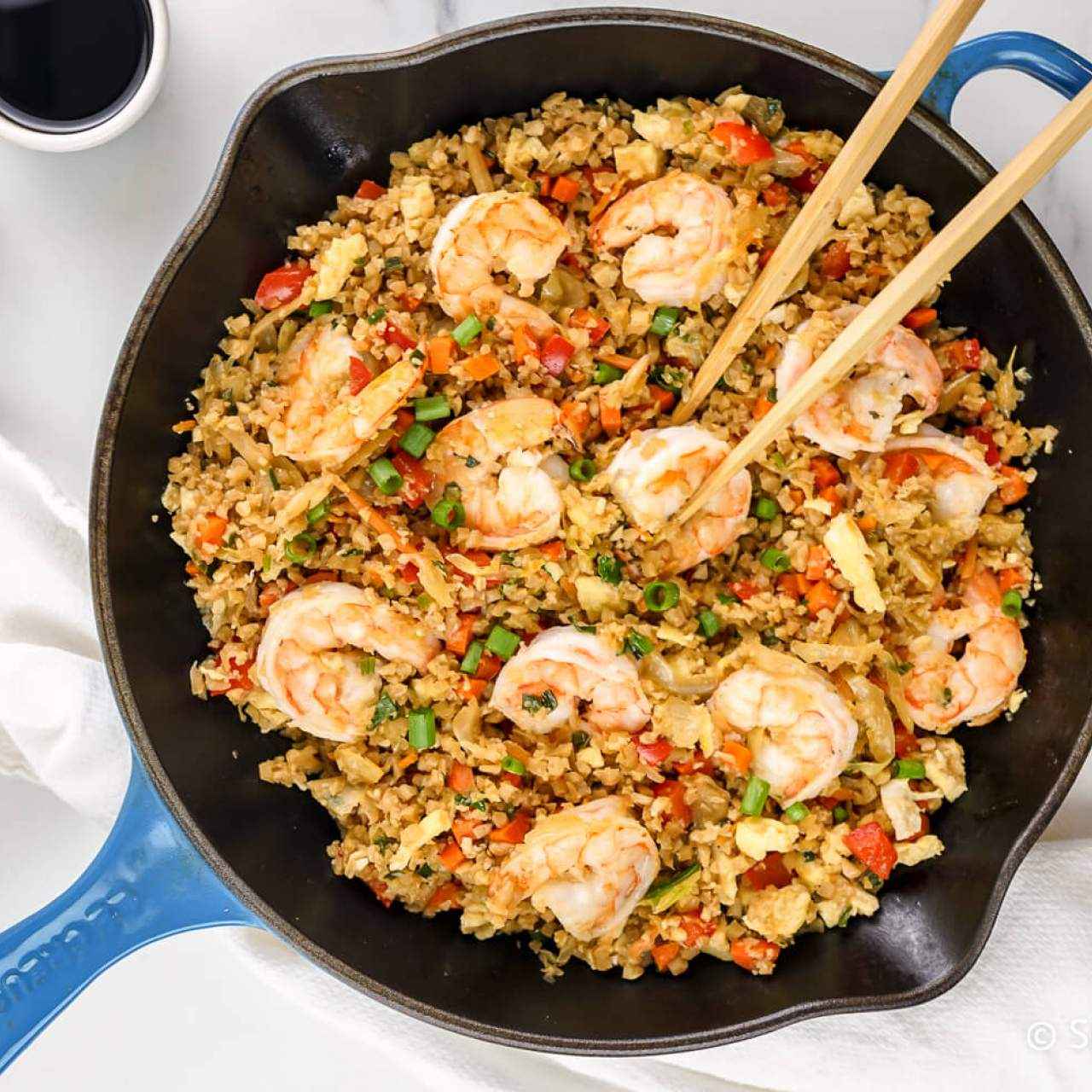 Receita de Arroz com Camarão rápido