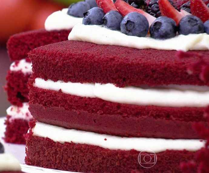 Receita de Bolo Red Velvet Diferente
