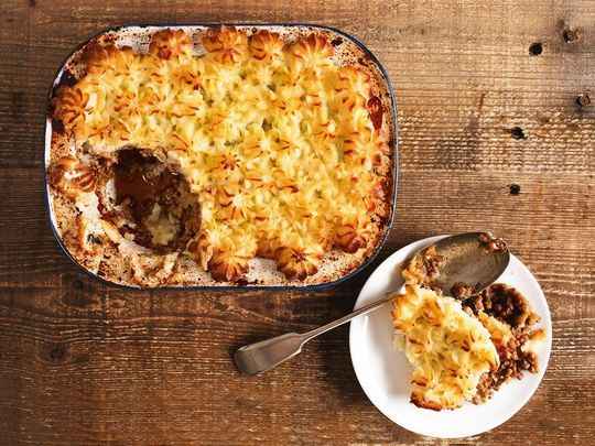 Receita de Escondidinho de Carne moída com Batatas Gratinadas