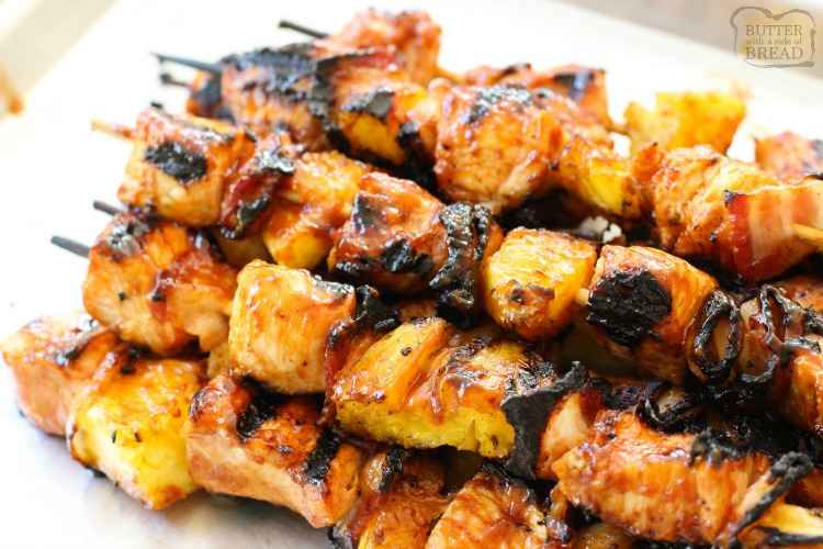 Receita de Espetinho de Carne Bovina com Abacaxi