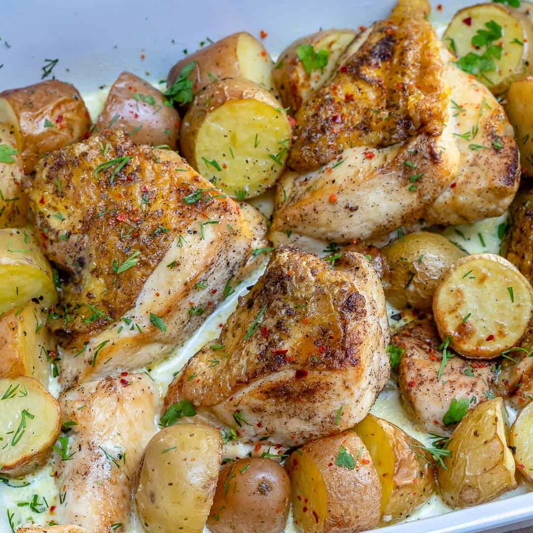 Receita de Frango no Forninho com Batatas