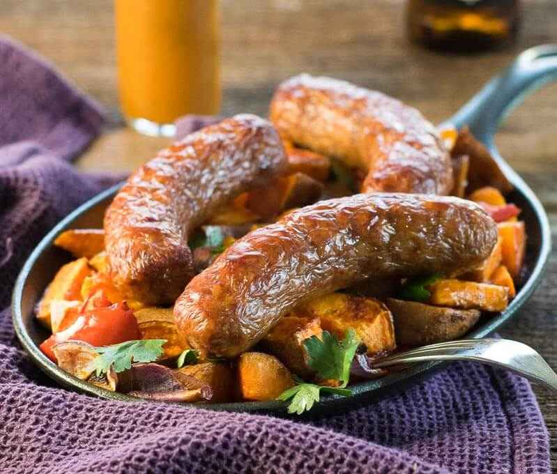 Receita de Linguiça toscana com batata no forno