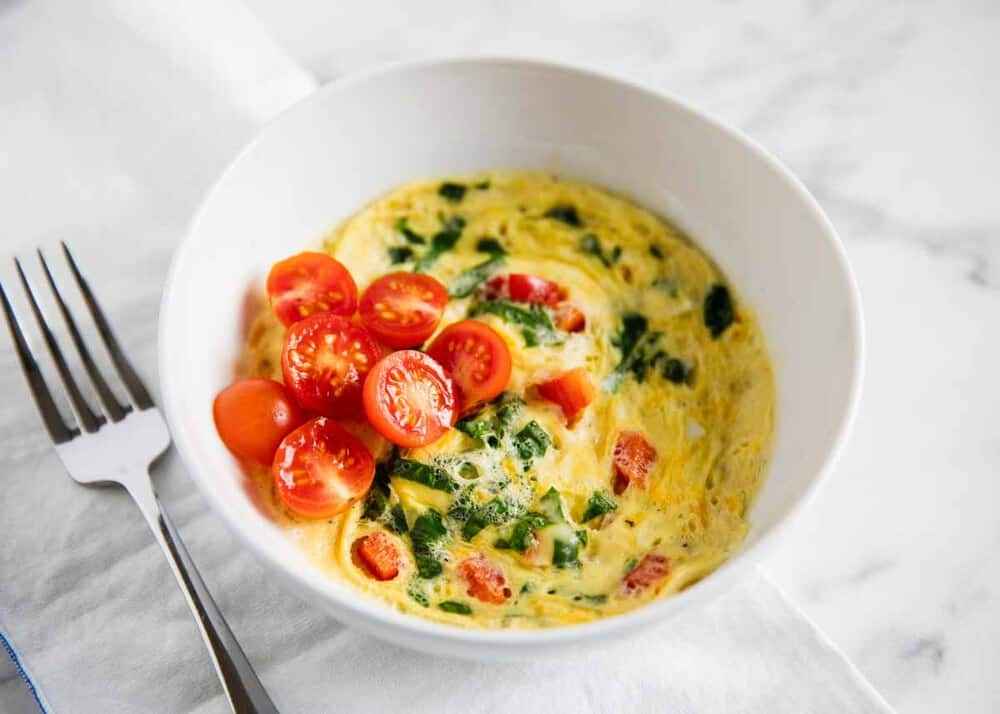 Receita de Omelete de microondas Fácil