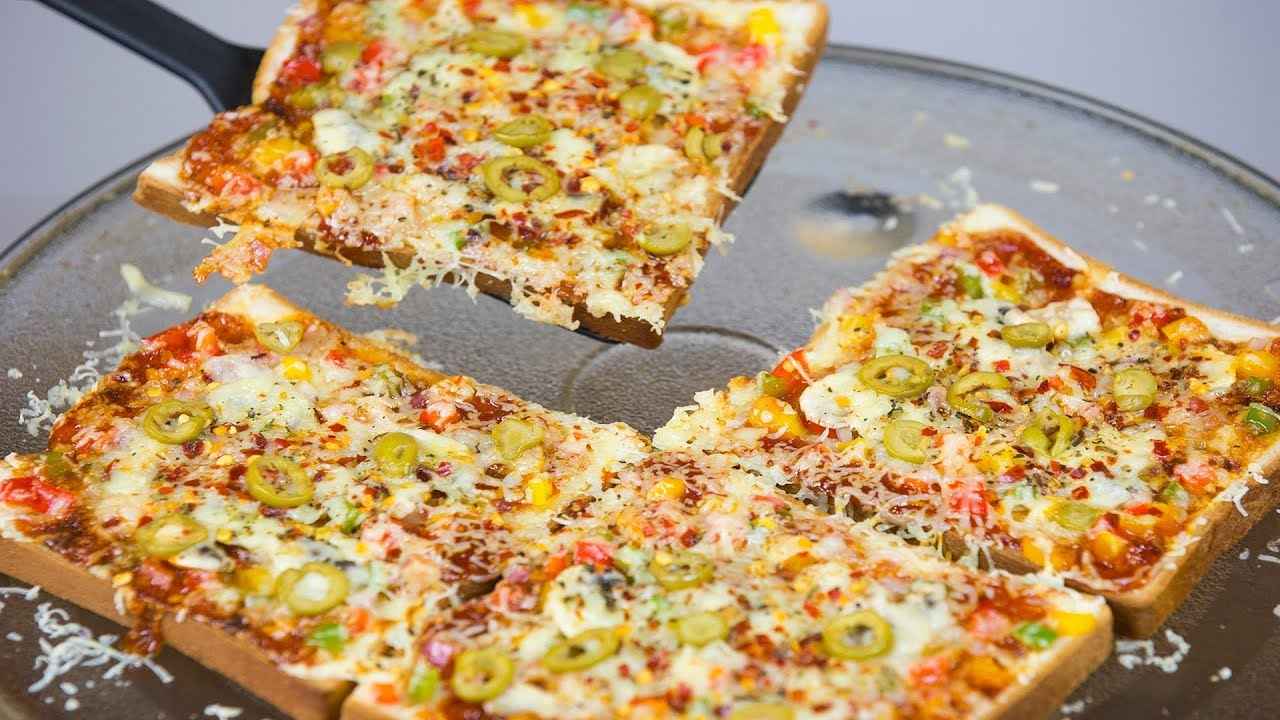 Receita de Pizza de Pão de Forma bem Fácil