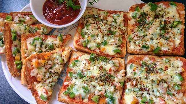 Receita de Pizza de Pão de Forma para Festa de Crianças