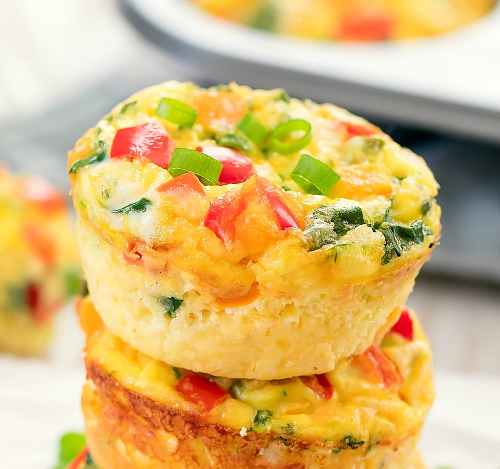 Receita de omelete de microondas em Forma de Bolinho