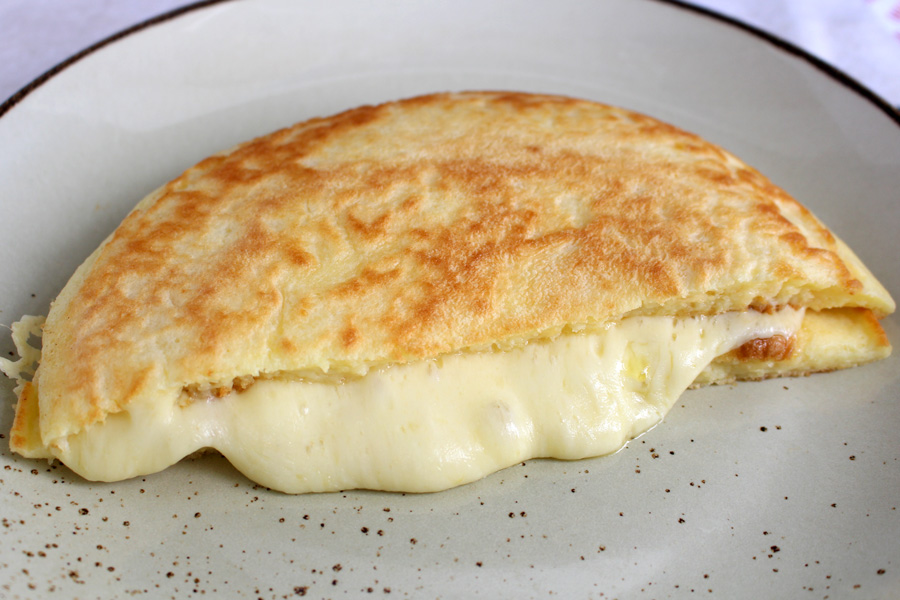 Receita de pão low carb de frigideira da Vovô