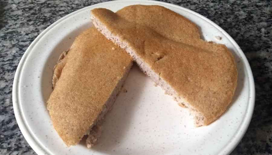 Receita de pão low carb de frigideira do Senhor Tanquinho