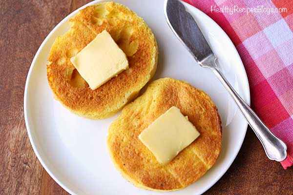 Receita de pão low carb de frigideira na Manteiga