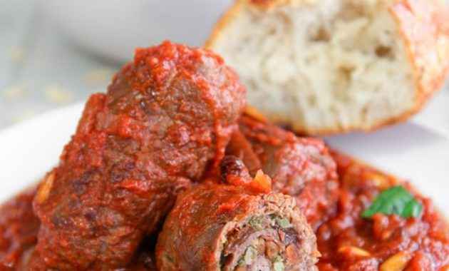 Receita de Bife à Rolê à Moda Italiana