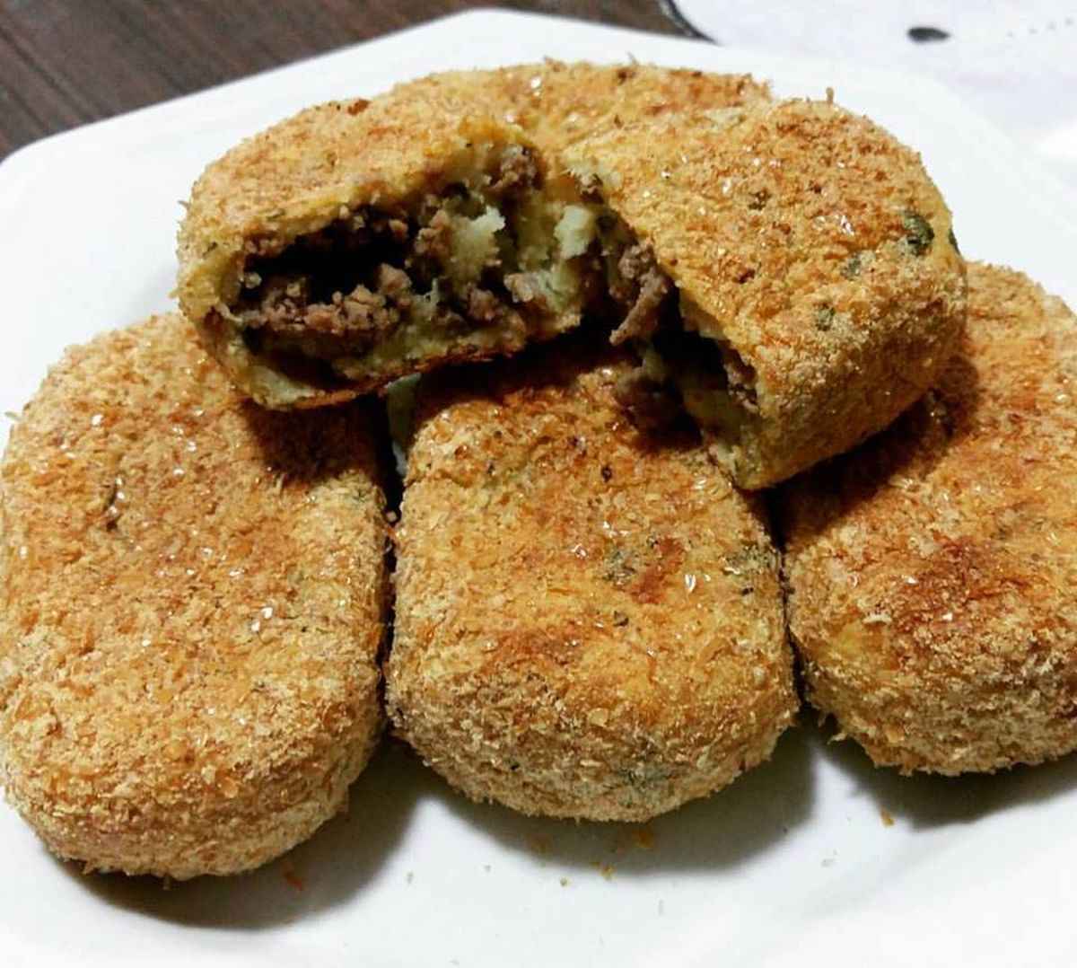 Receita de Bolinho de batata com carne moída