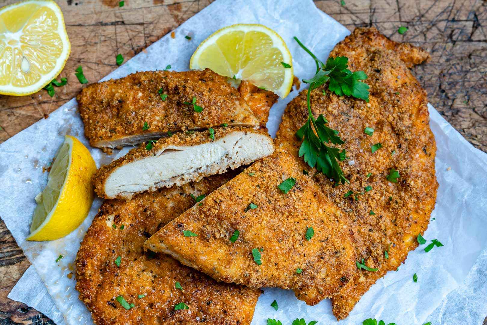 Receita de Filé de Frango Empanado Gostoso
