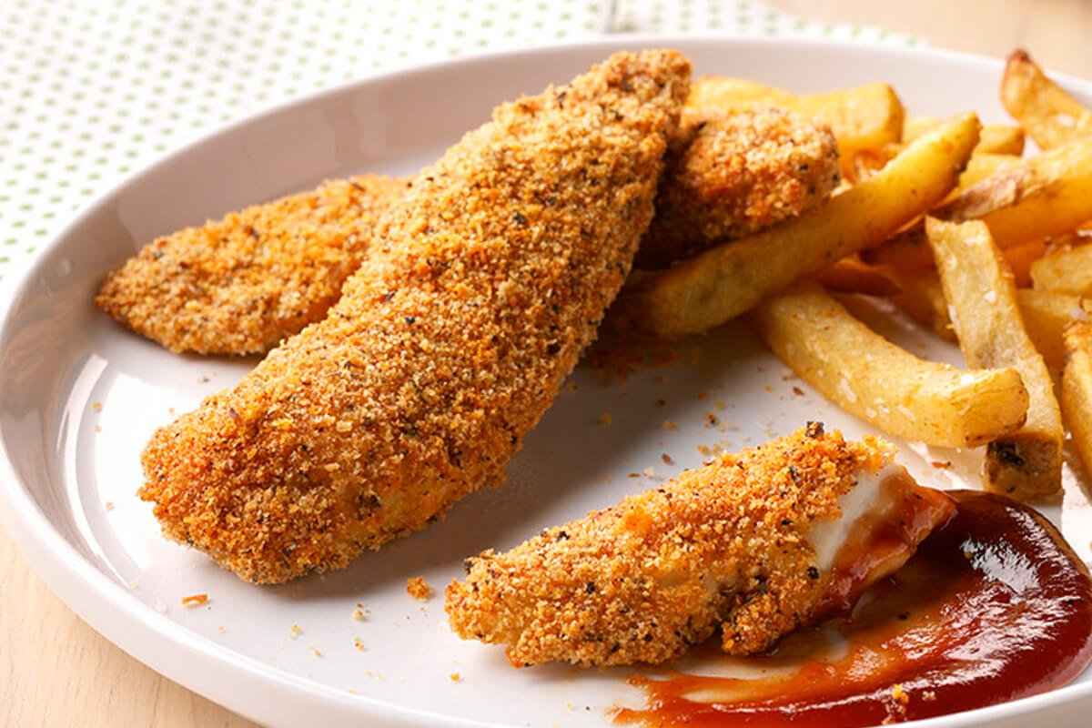 Receita de Filé de Frango Empanado no Forno