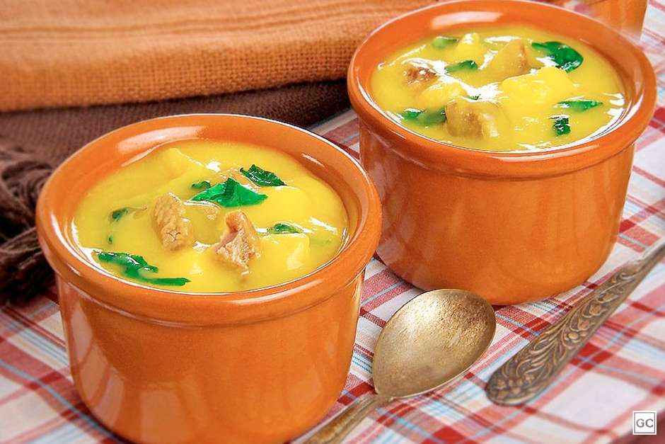 Receita de Sopa de Mandioquinha Ana Maria Braga
