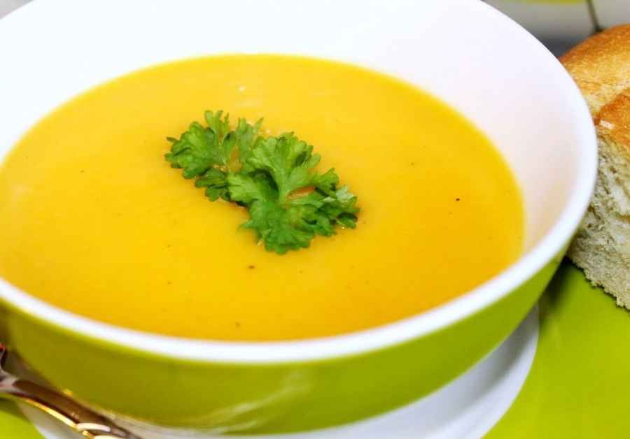 Receita de Sopa de Mandioquinha com Cenoura 