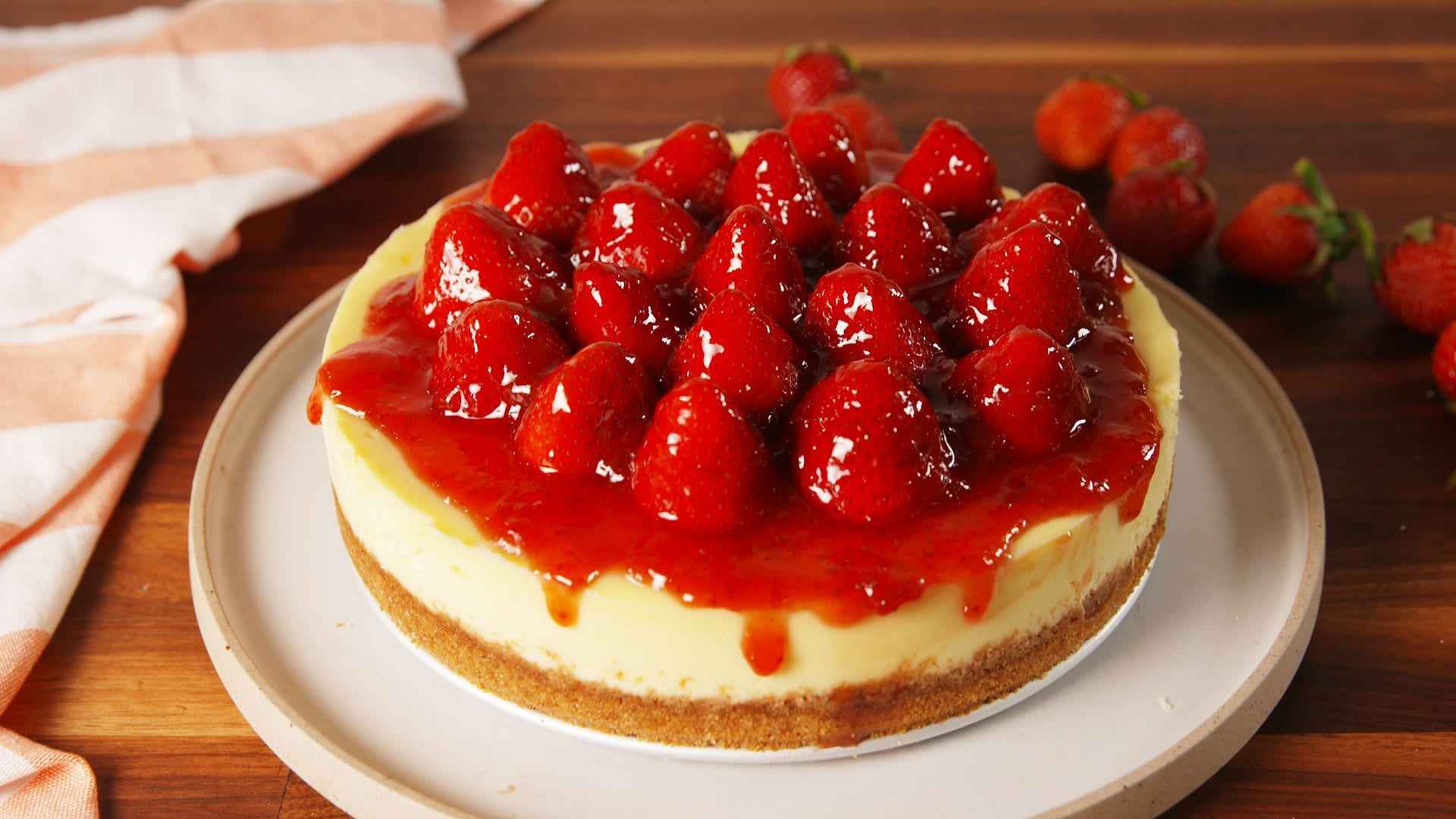 Ceia de Natal Simples de Sobremesa de Morango