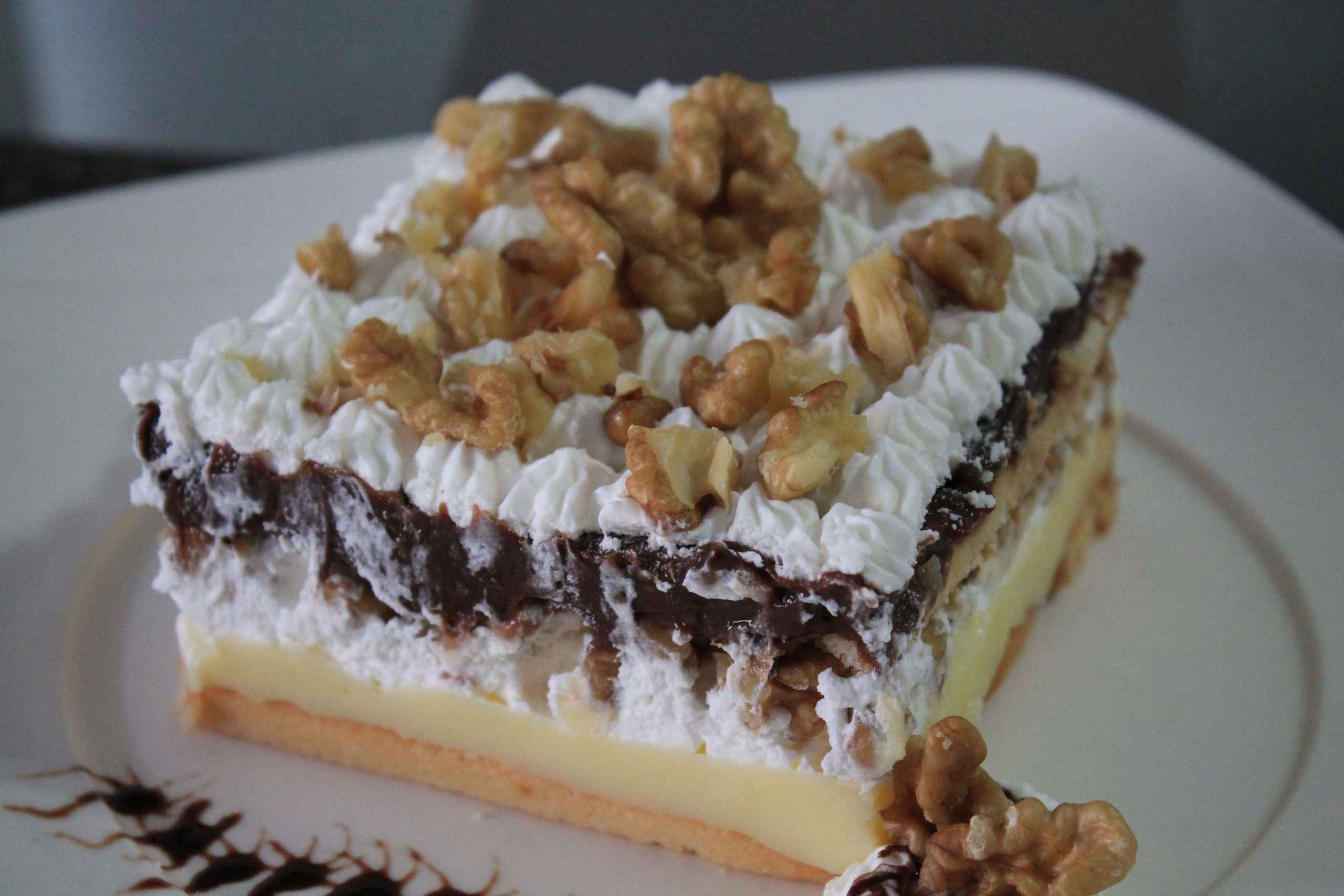 Ceia de Natal Simples de Torta Gelada de Natal