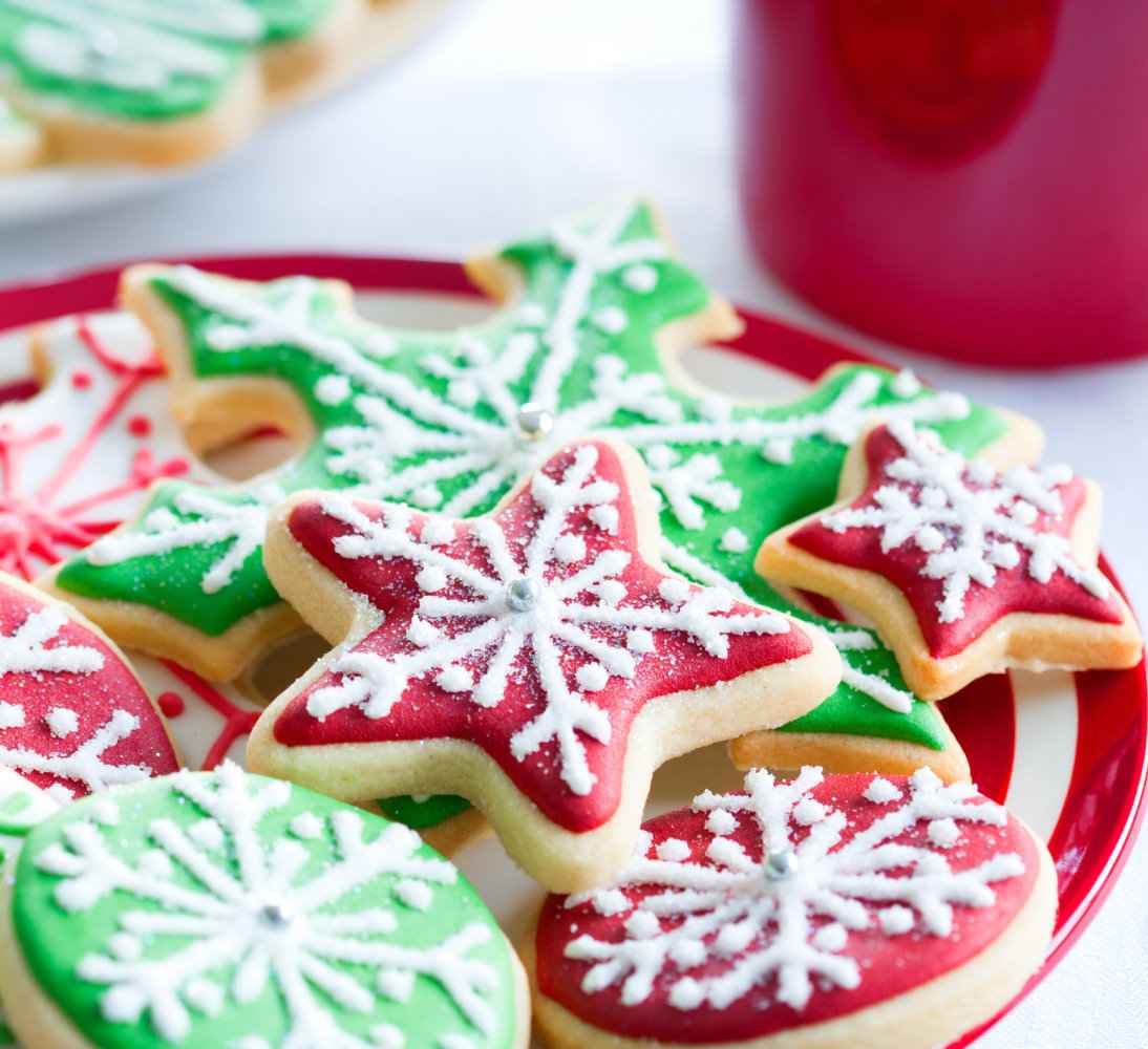 Receita de Bolacha de Natal Coloridas