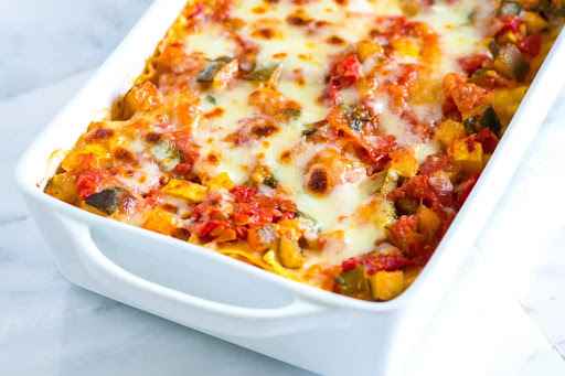 Receita de Lasanha de Legumes Vegetariana 