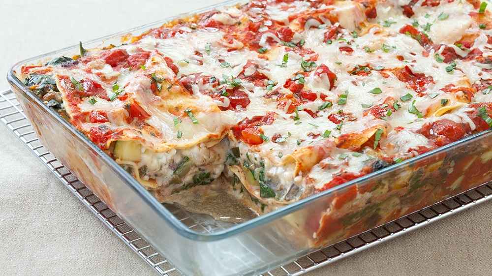 Receita de Lasanha de Legumes com Molho Branco