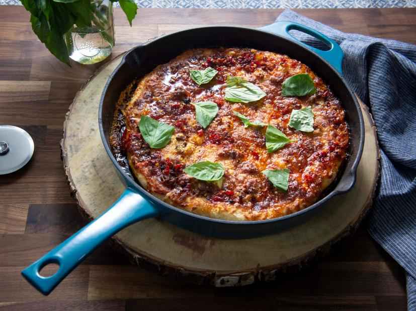 Receita de Pizza de Frigideira Fit