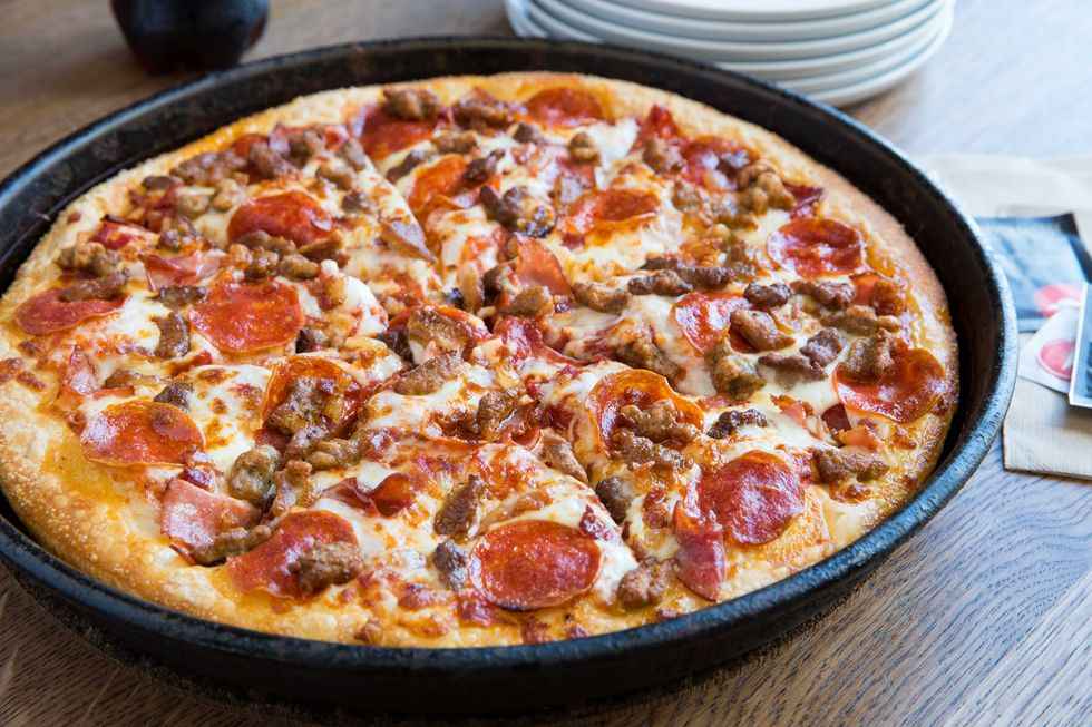 Receita de Pizza de Frigideira Mista