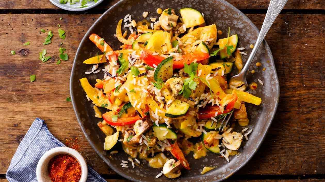 Jantar Rápido e Fácil Tudo Gostoso com Arroz de Legumes 