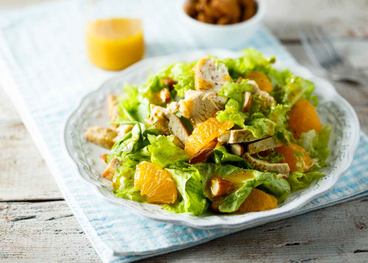 Jantar Rápido e Fácil Tudo Gostoso de Salada de Frango