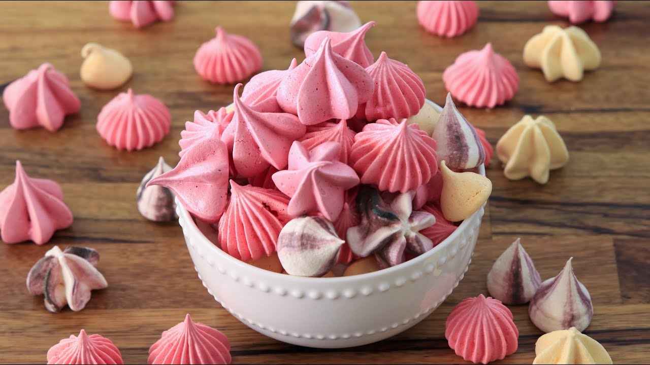 Como fazer suspiro colorido delicioso