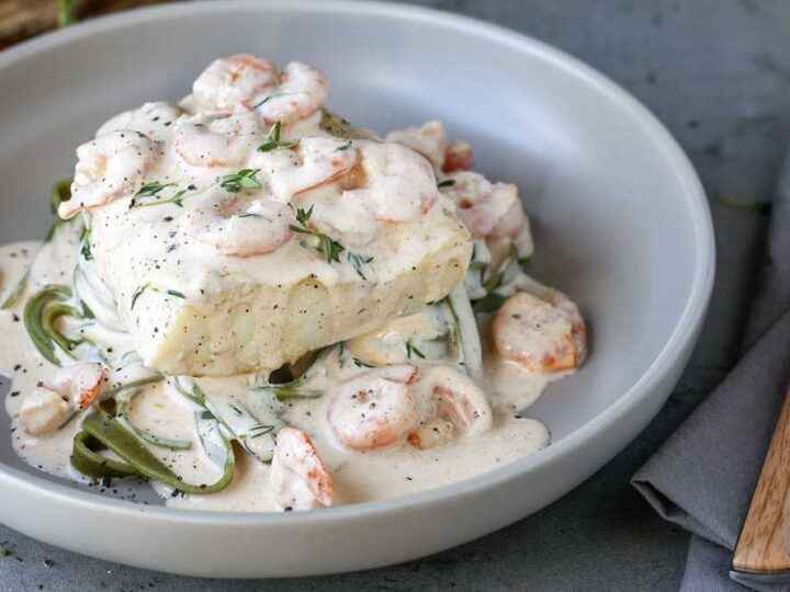 Janta rápida e Fácil de Peixe ao molho de Camarão