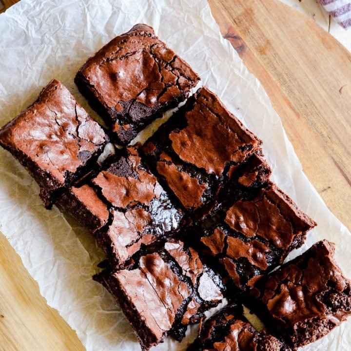 Receita de Brownie com crosta crocante 