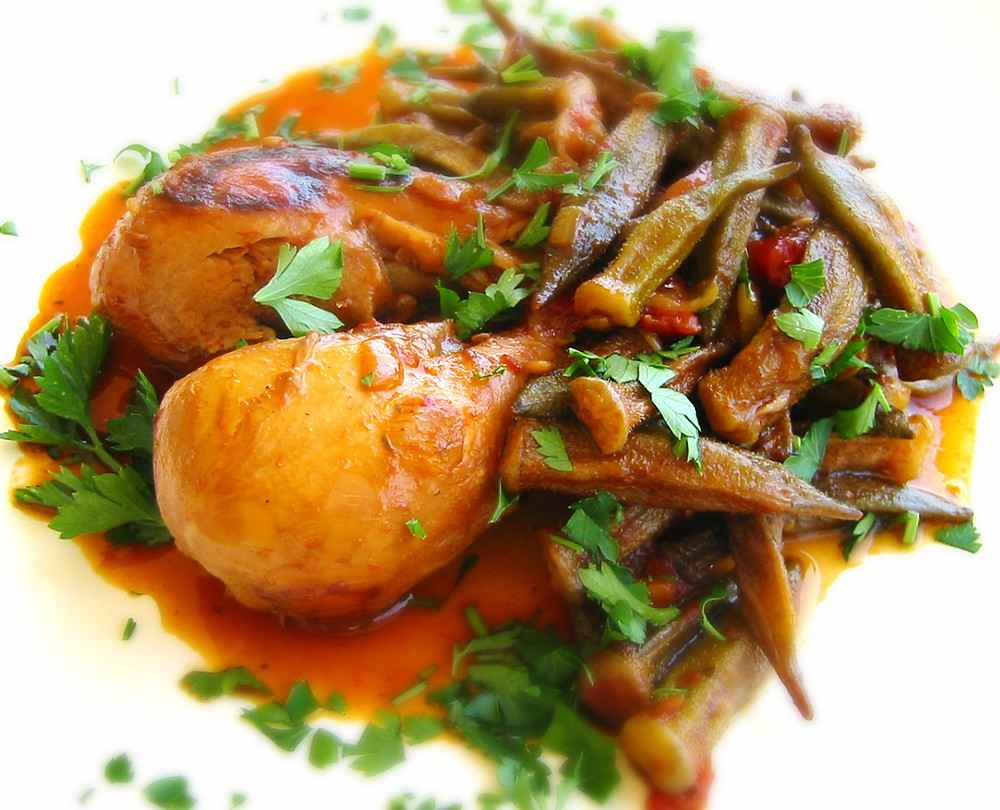 Receita de Frango com quiabo da Roça
