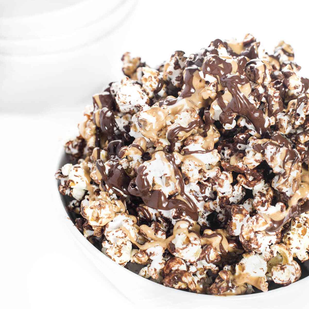 Receita de Pipoca de Chocolate e Leite Ninho