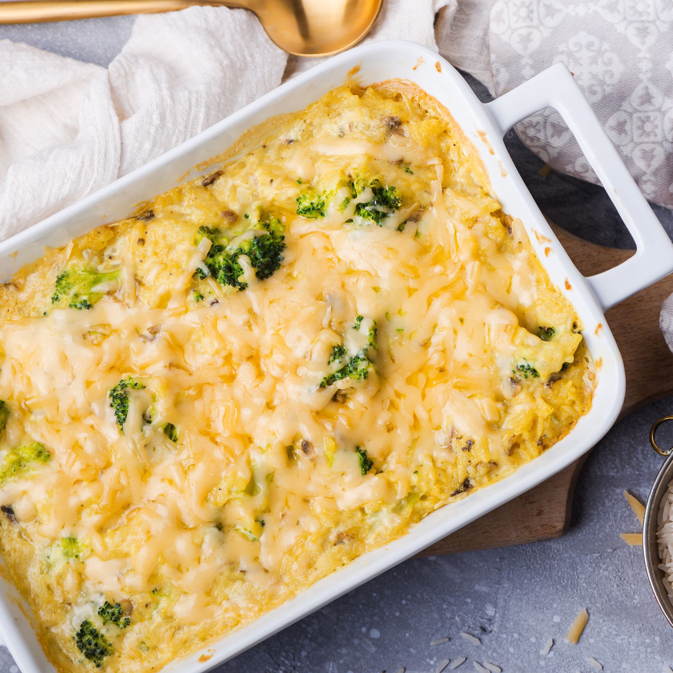Receita de arroz com Brócolis e Queijo