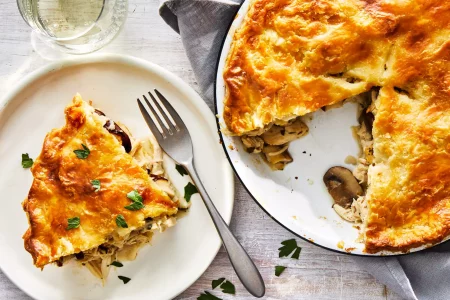 Torta de frango de liquidificador