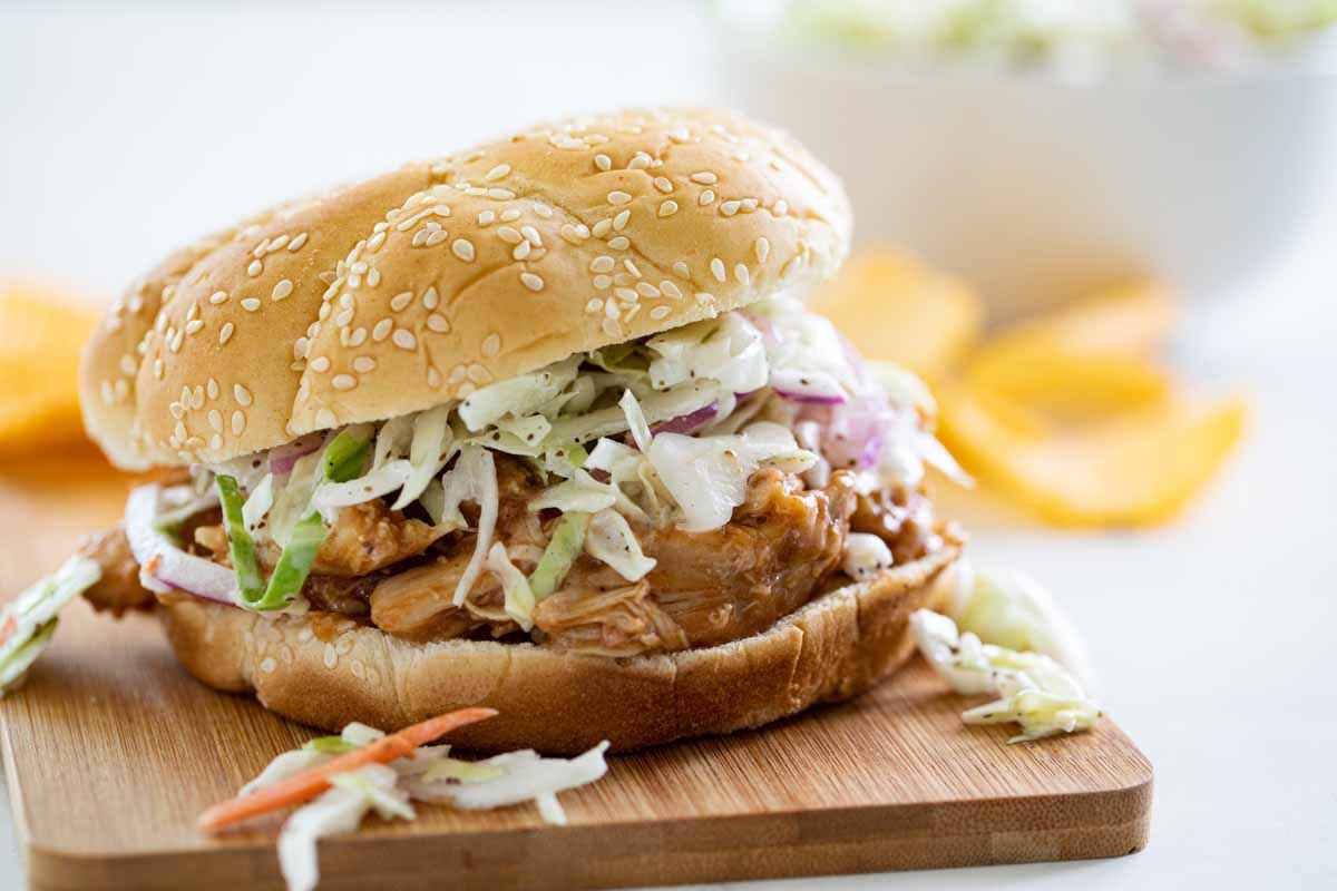 Comidas com frango desfiado