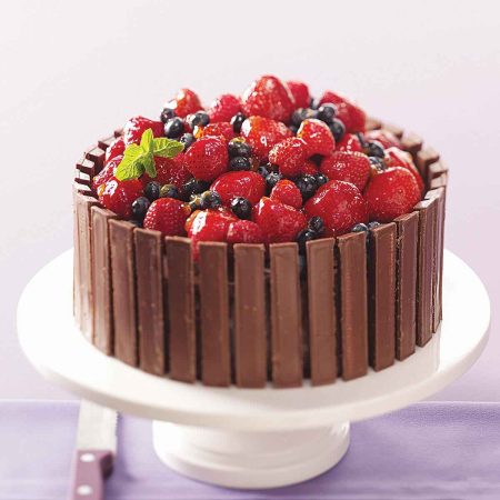 Bolo de chocolate decorado