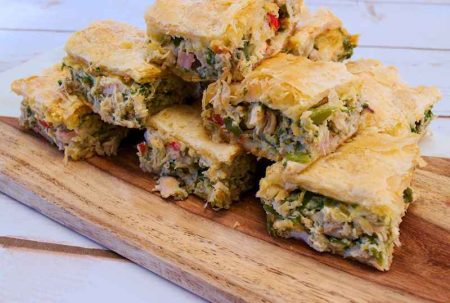 Torta de liquidificador de frango simples
